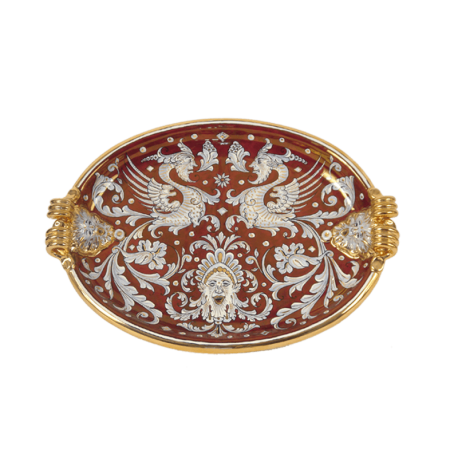 OVAL LIONS TRAY 45X33CM