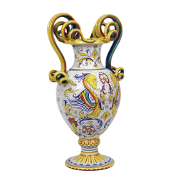 VASE W/SERP. HNDLS