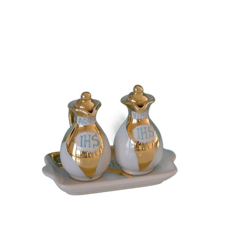 CRUET SET WITH STOPPERS