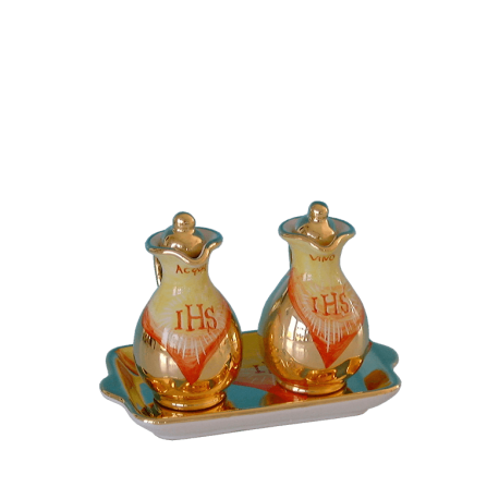 CRUET SET WITH STOPPERS