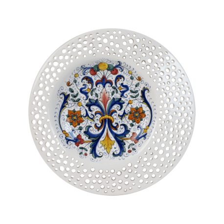 RD PLATE 36CM W/HOLED RIM